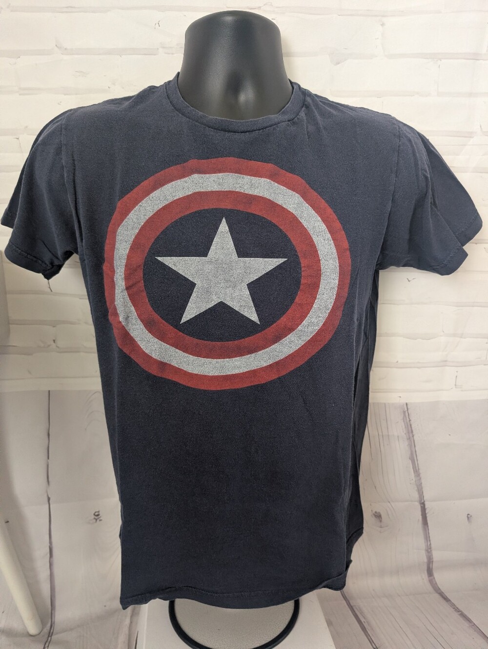 Marvel Blue Captain America Emblem Tee